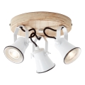 Brilliant - Spotlampe SEED 3xGU10/5W/230V hvid/beige
