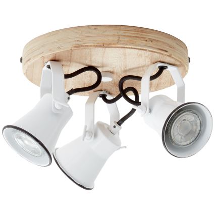 Brilliant - Spotlampe SEED 3xGU10/5W/230V hvid/beige