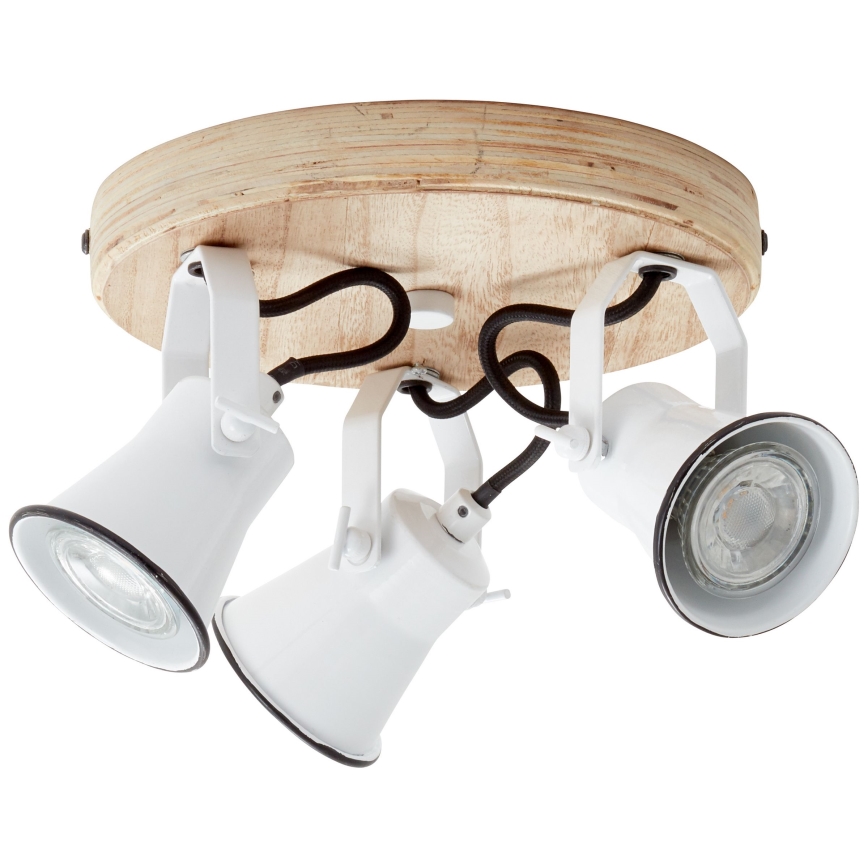 Brilliant - Spotlampe SEED 3xGU10/5W/230V hvid/beige