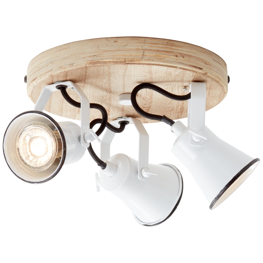 Brilliant - Spotlampe SEED 3xGU10/5W/230V hvid/beige