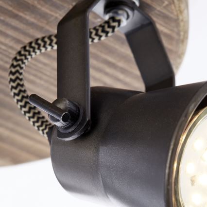 Brilliant - Spotlampe SEED 3xGU10/5W/230V sort/brun