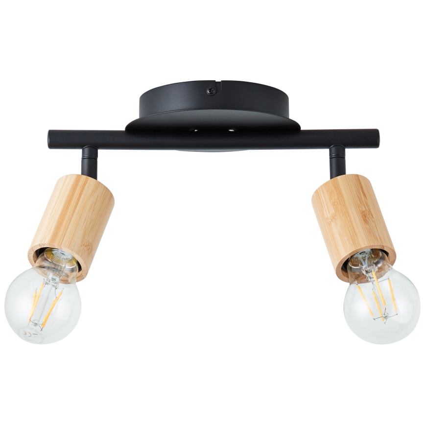 Brilliant - Spotlampe TIFFANY 2xE27/28W/230V bambus