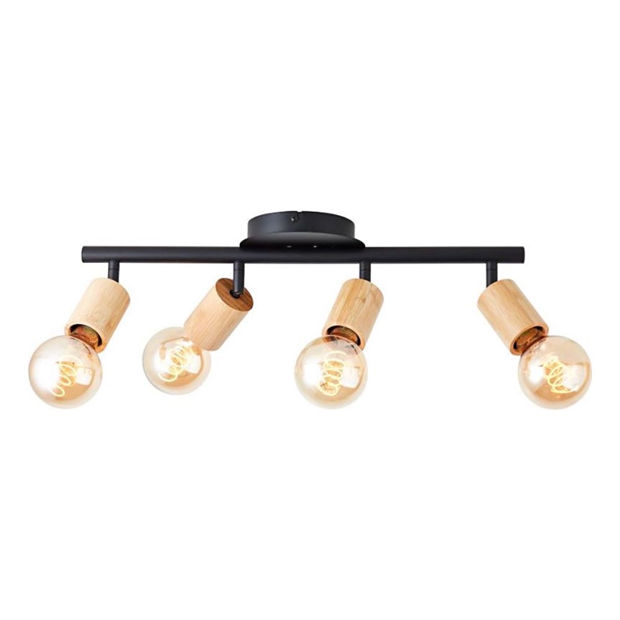 Brilliant - Spotlampe TIFFANY 4xE27/28W/230V bambus