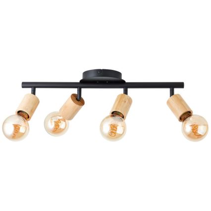 Brilliant - Spotlampe TIFFANY 4xE27/28W/230V bambus