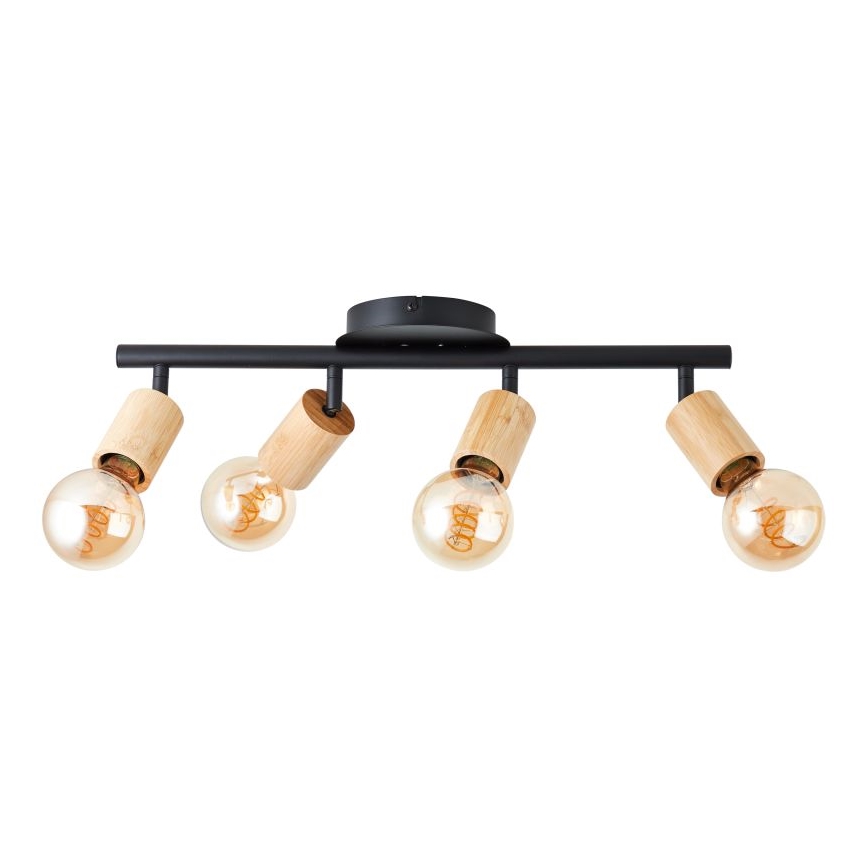 Brilliant - Spotlampe TIFFANY 4xE27/28W/230V bambus