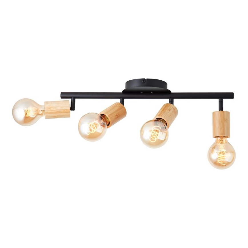 Brilliant - Spotlampe TIFFANY 4xE27/28W/230V bambus