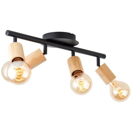 Brilliant - Spotlampe TIFFANY 4xE27/28W/230V bambus