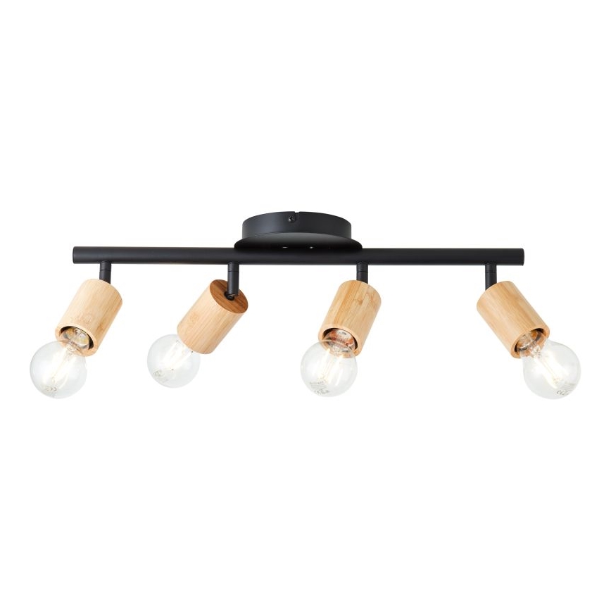 Brilliant - Spotlampe TIFFANY 4xE27/28W/230V bambus