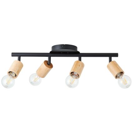 Brilliant - Spotlampe TIFFANY 4xE27/28W/230V bambus