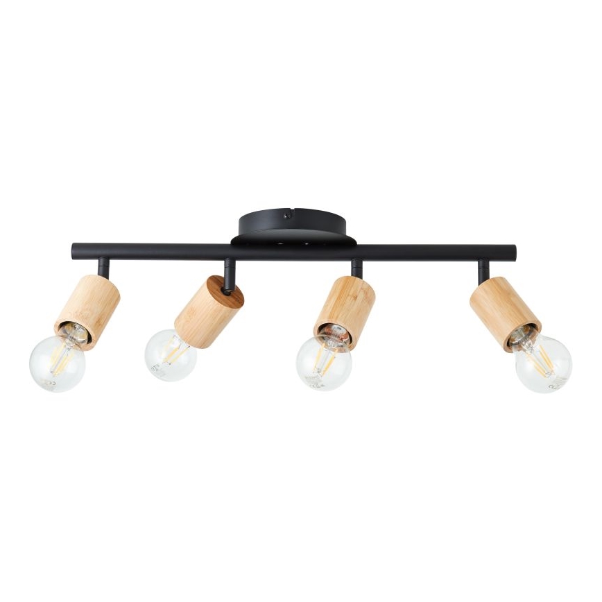 Brilliant - Spotlampe TIFFANY 4xE27/28W/230V bambus