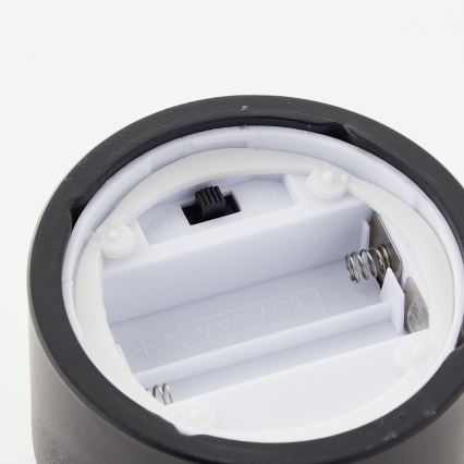 Brilliant - Sæt med 3 stk. BOUGIE LED-lys LED/2xAA IP44, sort/røget