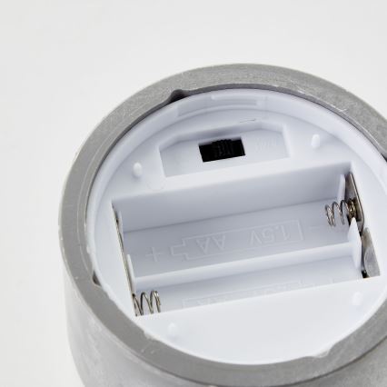 Brilliant - Sæt med 3 stk. LED-lys BOUGIE LED/2xAA IP44, grå/røgfarvet
