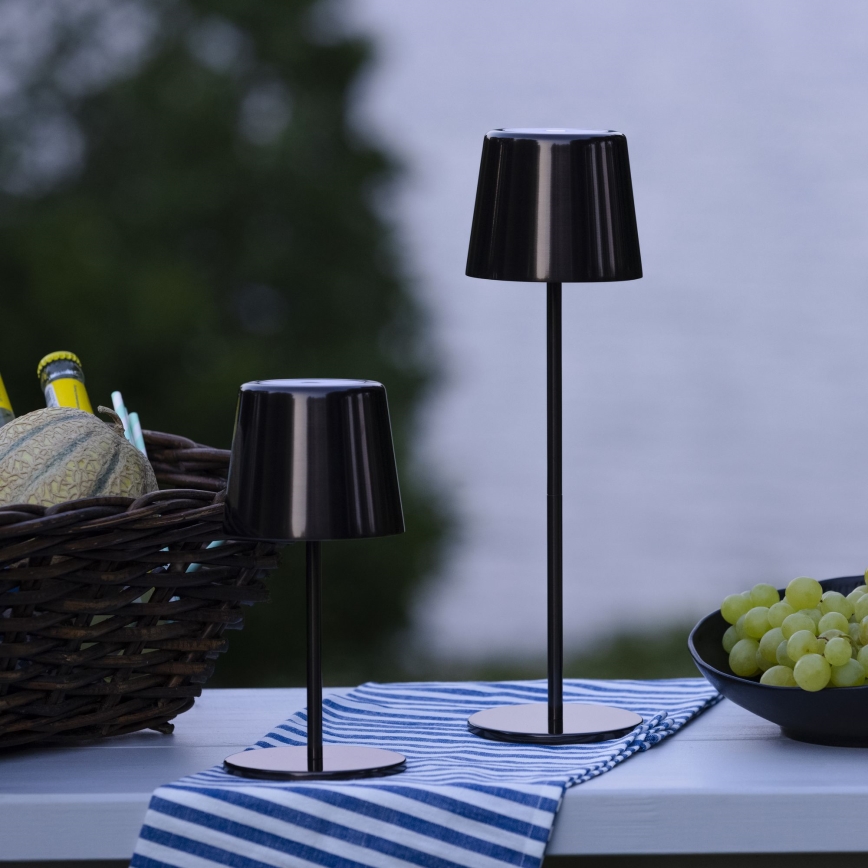 Brilliant - LED Dæmpbar touch-funktion udendørs lampe XAANA LED/4W/5V 3000/4000/6500K IP44 sort