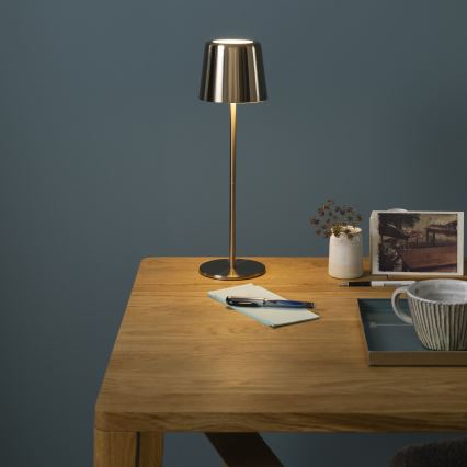 Brilliant - Udendørs LED lampe m. touch-funktion dæmpbar XAANA LED/4W/5V 3000/4000/6500K IP44 guldfarvet