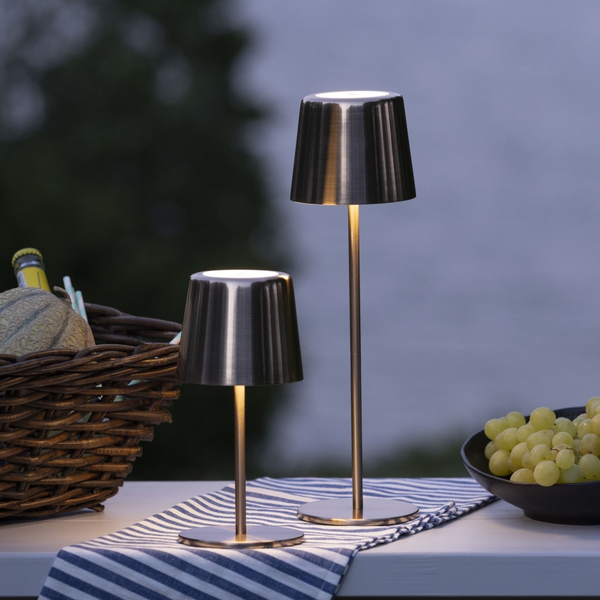 Brilliant - Udendørs LED lampe m. touch-funktion dæmpbar XAANA LED/4W/5V 3000/4000/6500K IP44 kobber