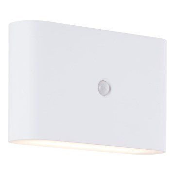 Brilliant - Udendørs LED væglampe med sensor genopladelig XINO LED/3W/5V IP44 hvid