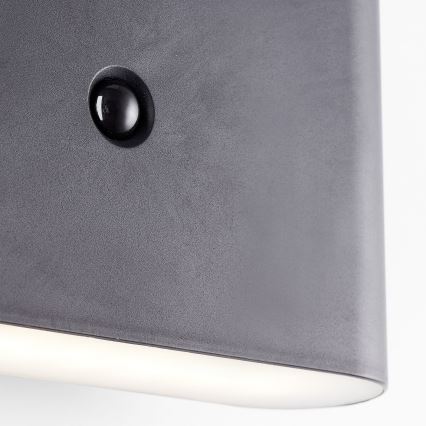 Brilliant - Udendørs LED væglampe med sensor genopladelig XINO LED/3W/5V IP44 sort