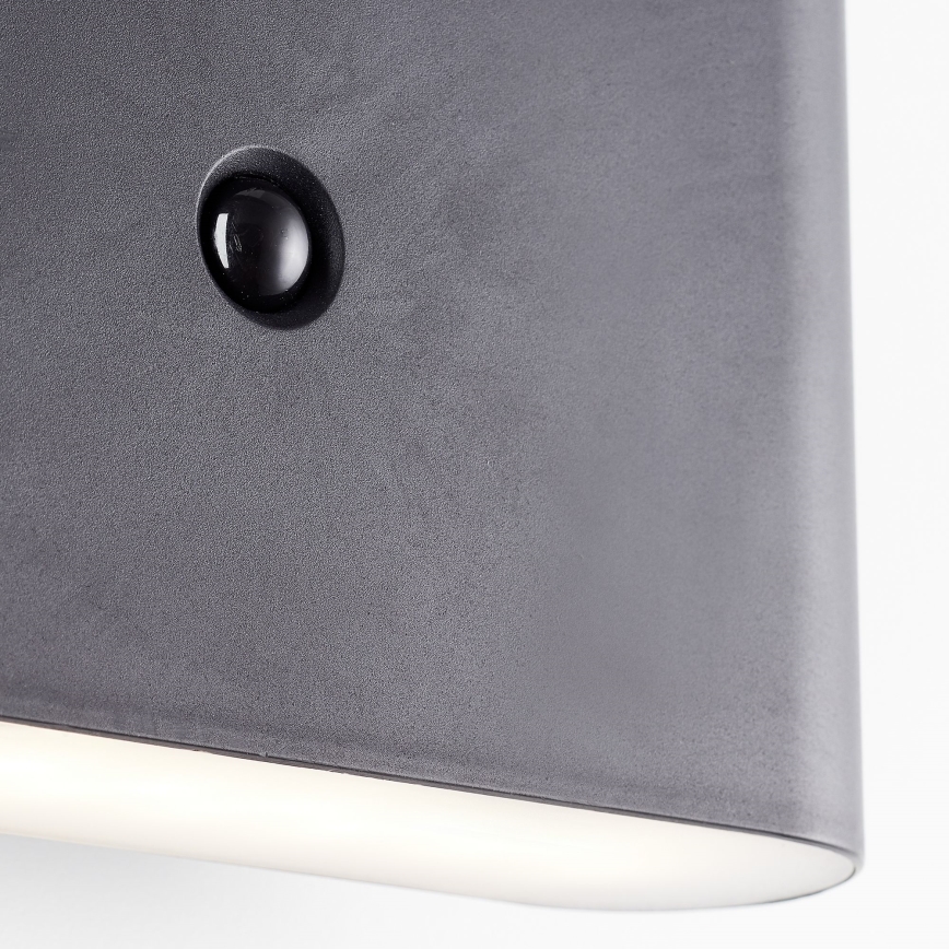 Brilliant - Udendørs LED væglampe med sensor genopladelig XINO LED/3W/5V IP44 sort