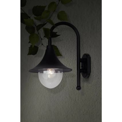 Brilliant - Udendørs væglampe BERNA 1xE27/60W/230V IP44 sort