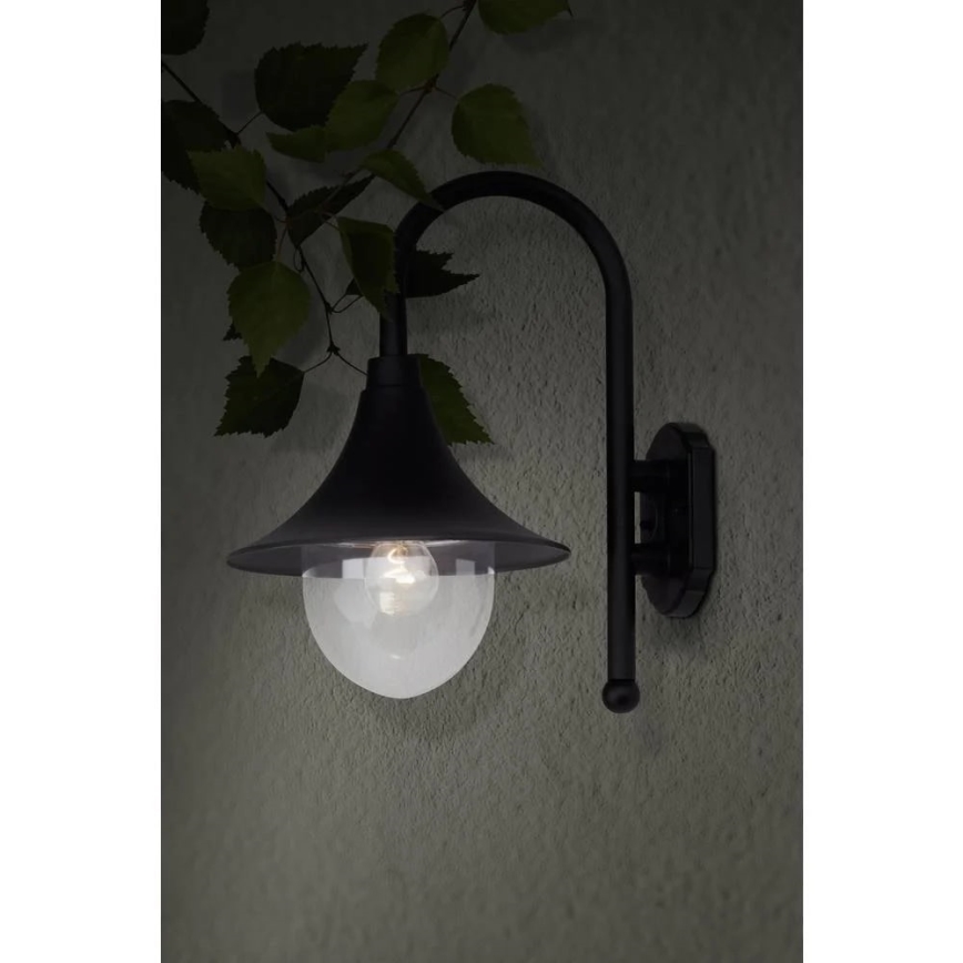 Brilliant - Udendørs væglampe BERNA 1xE27/60W/230V IP44 sort