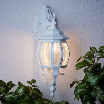 Brilliant - Udendørs væglampe ISTRIA 1xE27/60W/230V IP23 hvid