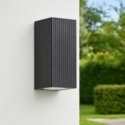 Brilliant - Udendørs væglampe JELANI 2xGU10/10W/230V IP44 sort