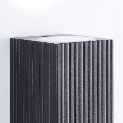 Brilliant - Udendørs væglampe JELANI 2xGU10/10W/230V IP44 sort