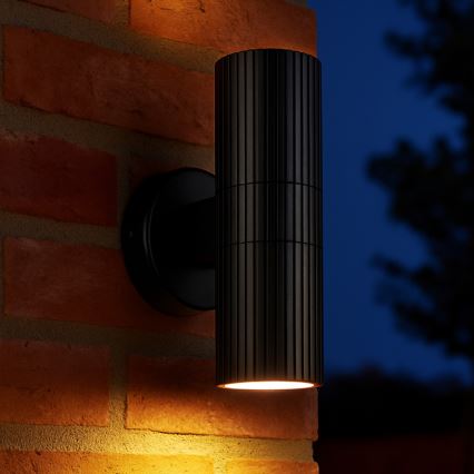 Brilliant - Udendørs væglampe KEOLA 2xGU10/10W/230V IP44 sort
