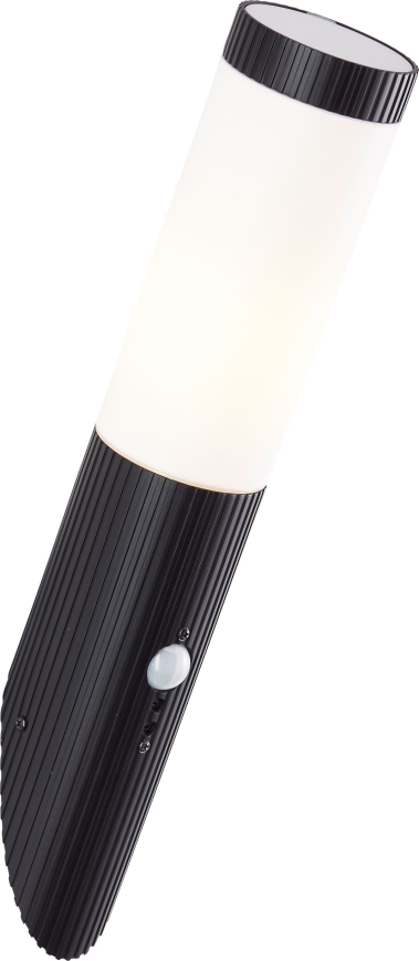 Brilliant - Udendørs væglampe med sensor KALEO 1xE27/10W/230V IP44 sort