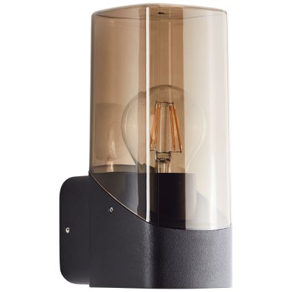Brilliant - Udendørs væglampe MINOU 1xE27/10W/230V IP44 sort/røget