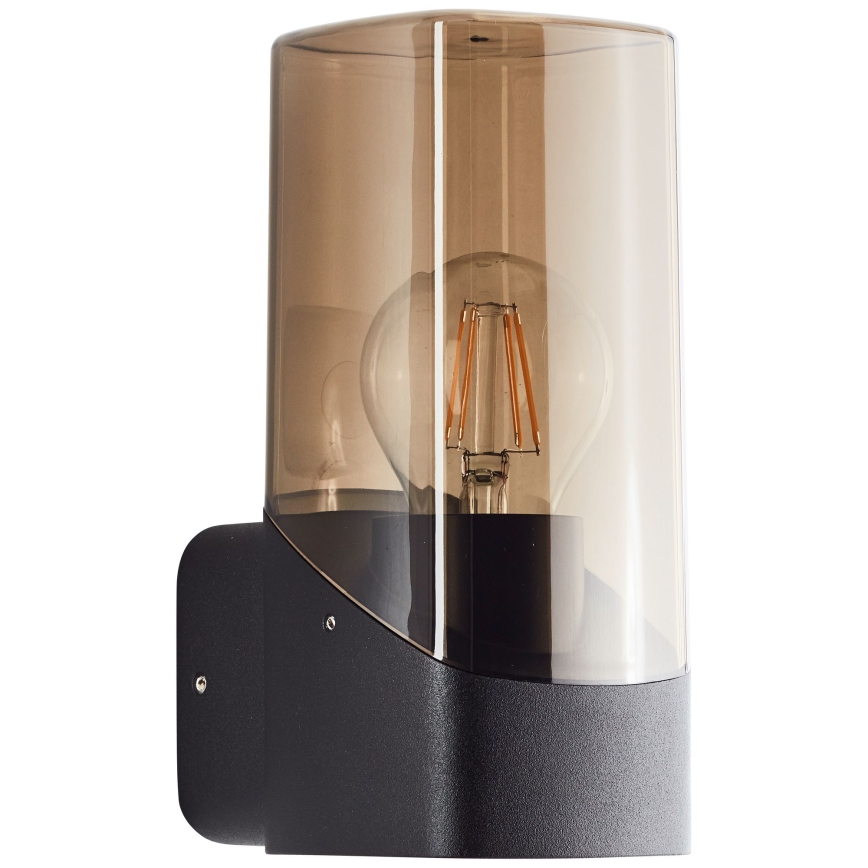 Brilliant - Udendørs væglampe MINOU 1xE27/10W/230V IP44 sort/røget