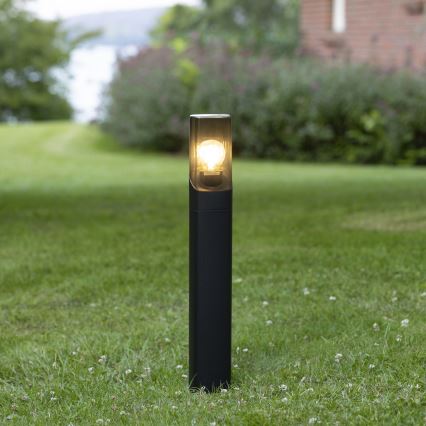 Brilliant - Udendørslampe MINOU 1xE27/10W/230V 60 cm IP44 sort/røget