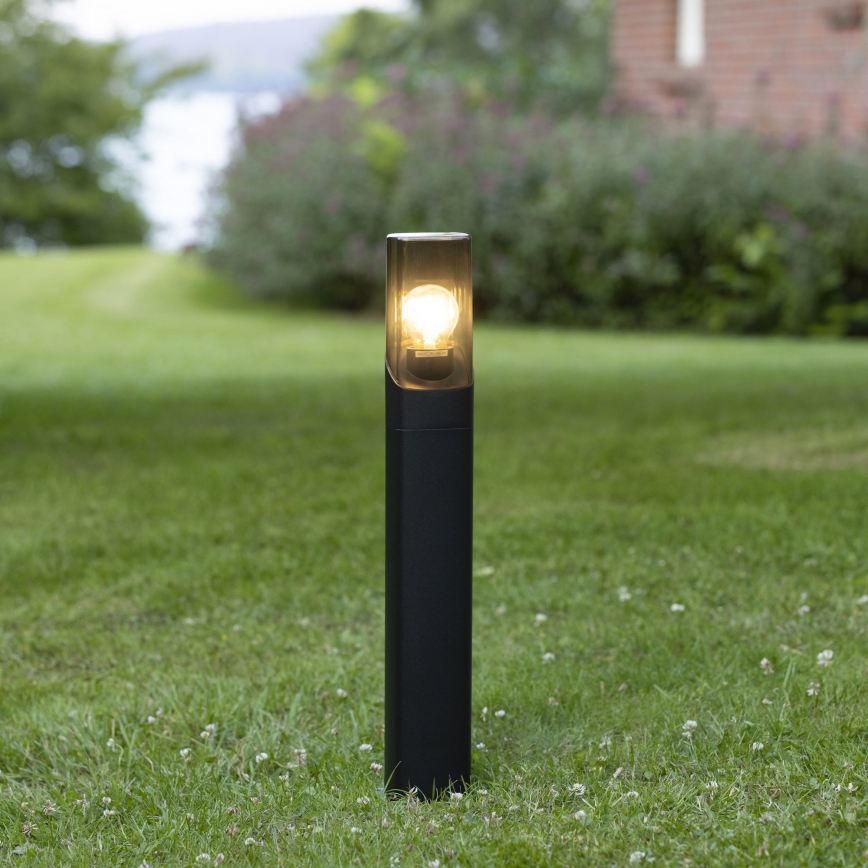Brilliant - Udendørslampe MINOU 1xE27/10W/230V 60 cm IP44 sort/røget