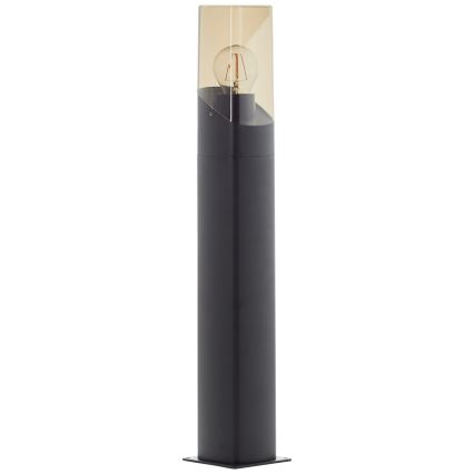 Brilliant - Udendørslampe MINOU 1xE27/10W/230V 60 cm IP44 sort/røget