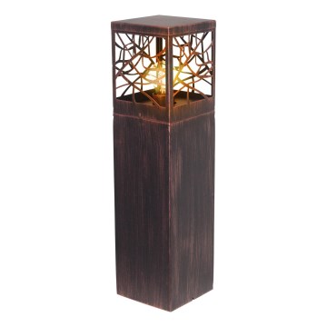 Brilliant - Udendørslampe WHITNEY 1xE27/52W/230V IP44 patina/kobber