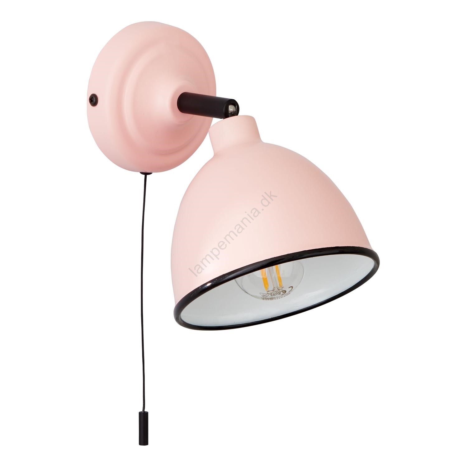 Licht-Erlebnisse Wandleuchte Grau E14 Stoff Schirm Retro Wandlampe Grau Weiss Licht Erlebnisse