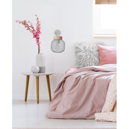 Brilliant - Væglampe GIADA 1xE27/40W/230V grå