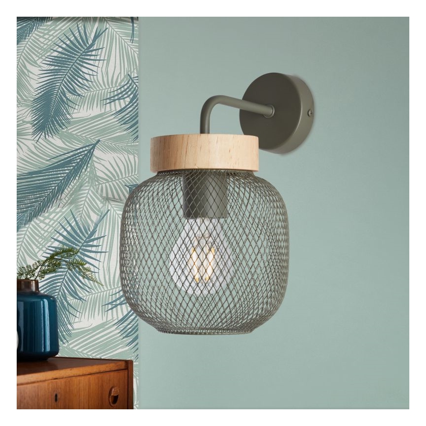 Brilliant - Væglampe GIADA 1xE27/40W/230V grøn