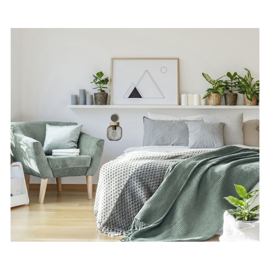 Brilliant - Væglampe GIADA 1xE27/40W/230V grøn