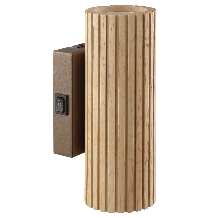 Brilliant - Væglampe LAKEWOOD 2xGU10/10W/230V brun