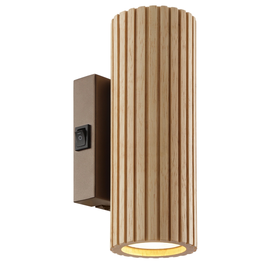 Brilliant - Væglampe LAKEWOOD 2xGU10/10W/230V brun