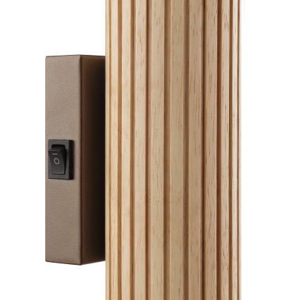 Brilliant - Væglampe LAKEWOOD 2xGU10/10W/230V brun