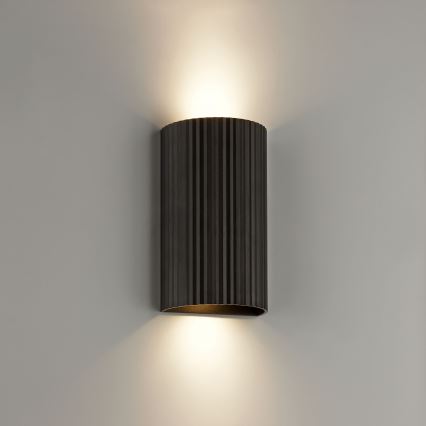 Brilliant - Væglampe UNDULA 2xGU10/10W/230V sort