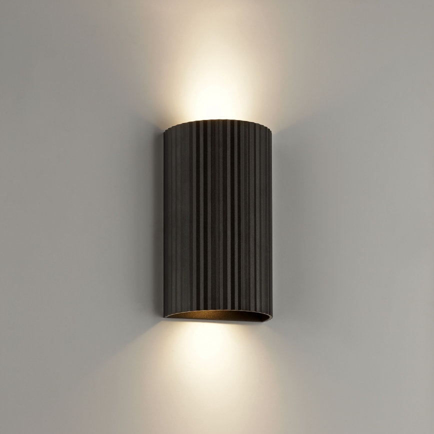 Brilliant - Væglampe UNDULA 2xGU10/10W/230V sort