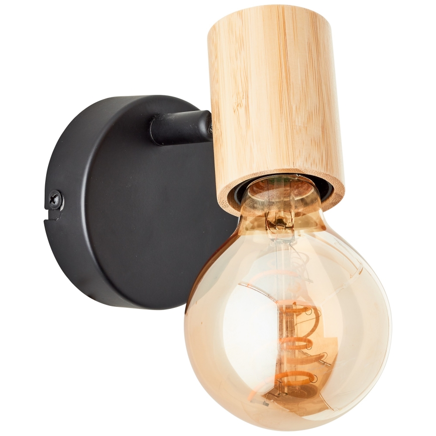 Brilliant - Vægmonteret spot KERRY 1xE27/40W/230V bambus