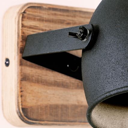 Brilliant - Vægspot CROWTON 1xGU10/6W/230V fyrretræ