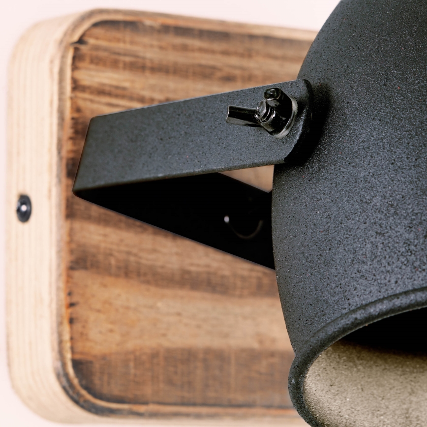 Brilliant - Vægspot CROWTON 1xGU10/6W/230V fyrretræ