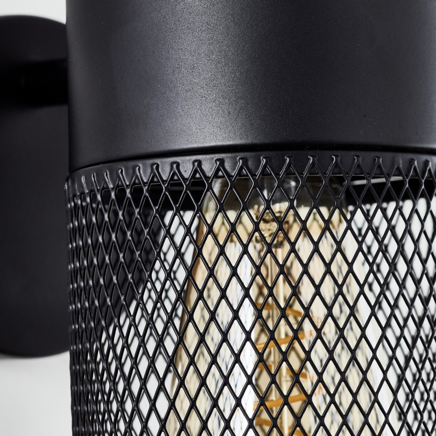 Brilliant - Vægspot KAMOLO 1xE27/40W/230V sort