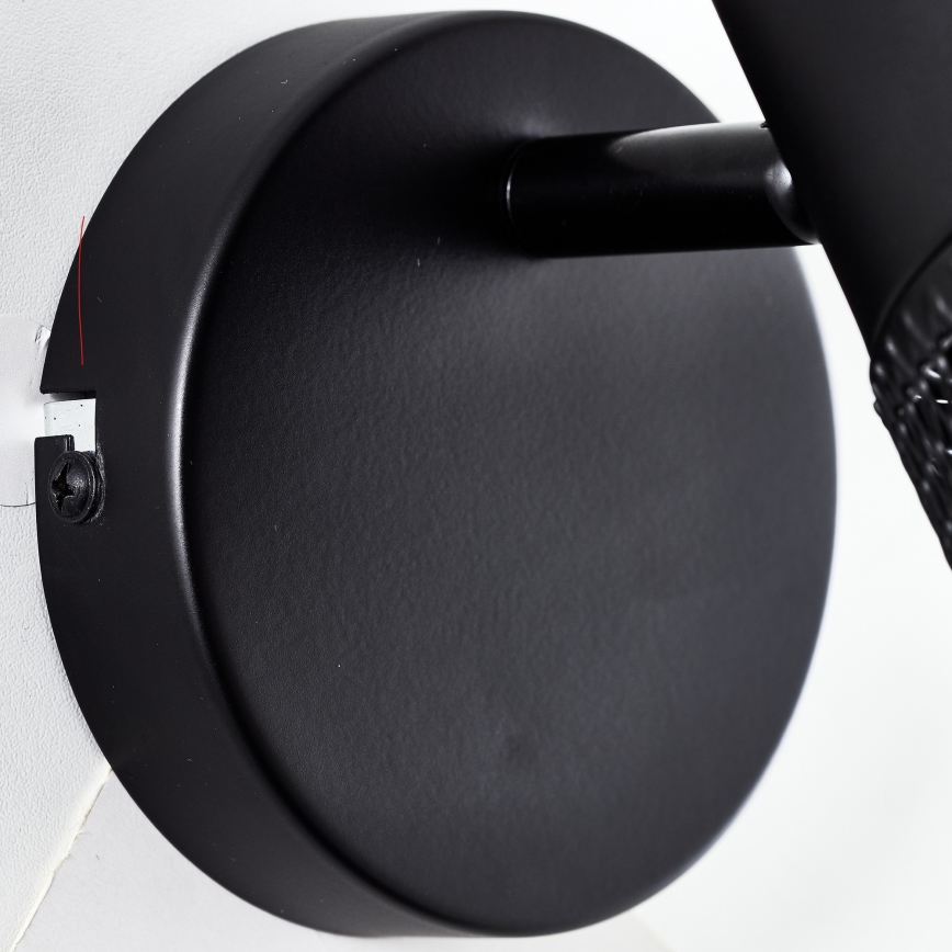 Brilliant - Vægspot KAMOLO 1xE27/40W/230V sort