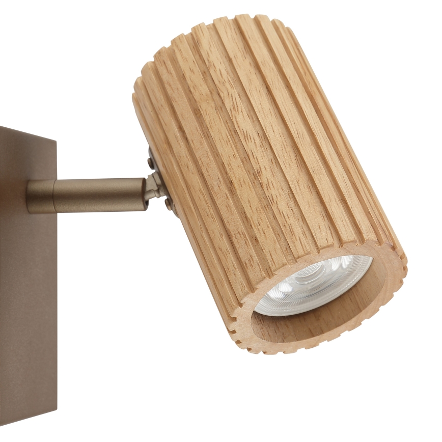 Brilliant - Vægspot LAKEWOOD 1xGU10/10W/230V brun